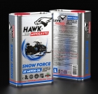 Масло моторное синтетическое SNOW FORCE 2T (1л, ж/б, Hawk Moto)